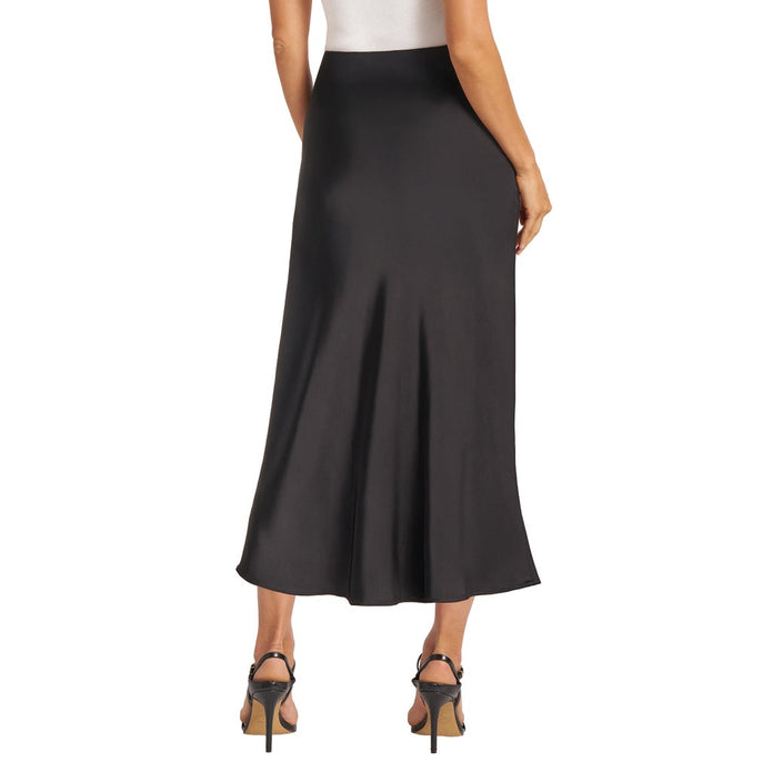 Matty M Women's Satin Slip Skirt