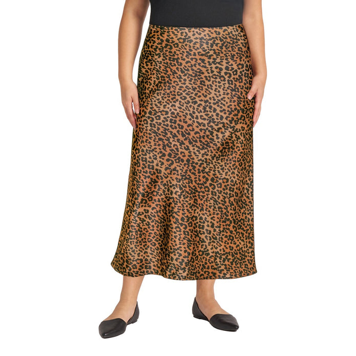 Matty M Women's Satin Slip Skirt