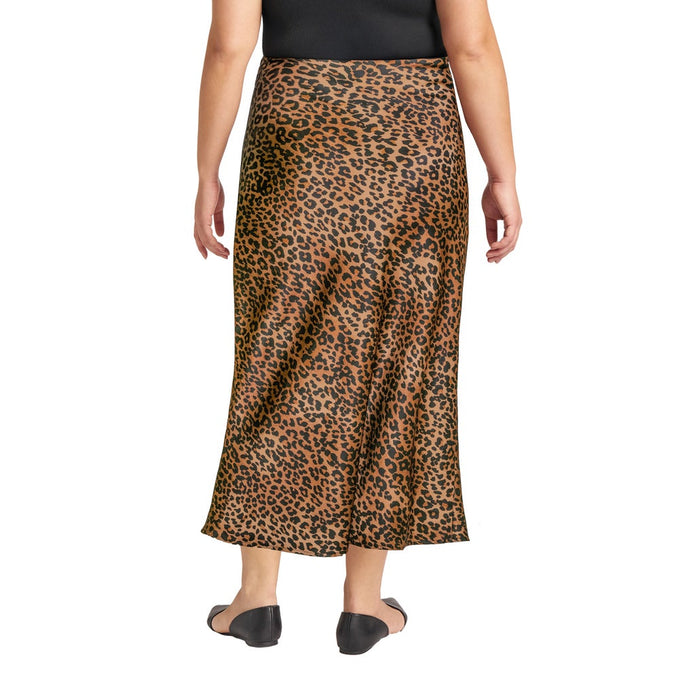 Matty M Women's Satin Slip Skirt