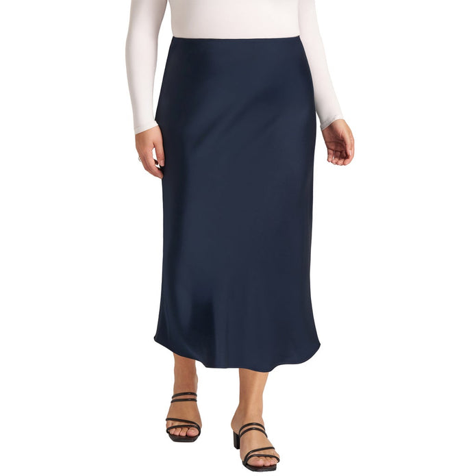 Matty M Women's Satin Slip Skirt