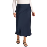 Matty M Women's Satin Slip Skirt