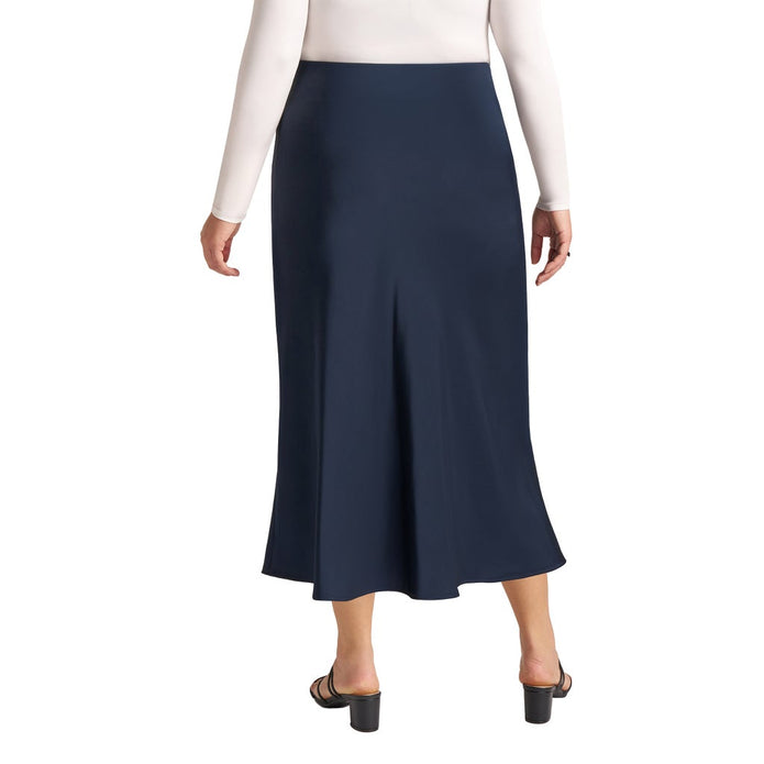 Matty M Women's Satin Slip Skirt