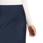 Matty M Women's Satin Slip Skirt