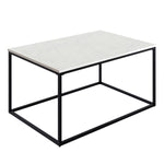 Appollo Josiane Metal Coffee Table with Marble Top