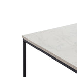 Appollo Josiane Metal Coffee Table with Marble Top