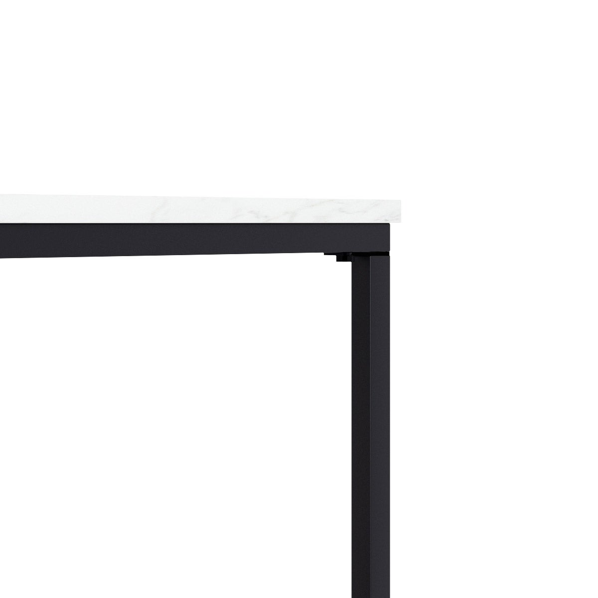 Appollo Josiane Metal Coffee Table with Marble Top