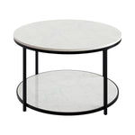 Appollo Florence 78.7 cm (31 in.) Round Table with Marble Top