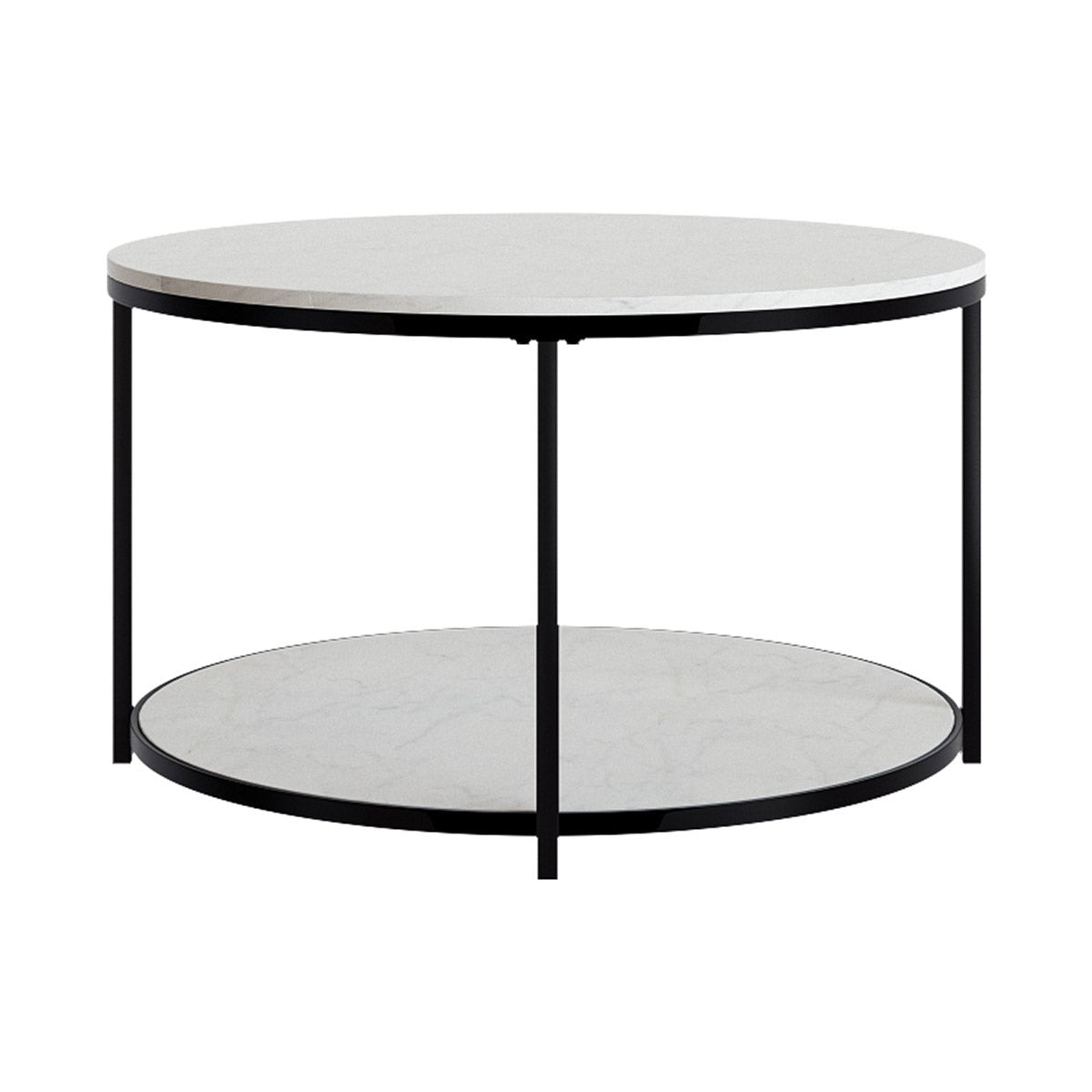 Appollo Florence 78.7 cm (31 in.) Round Table with Marble Top