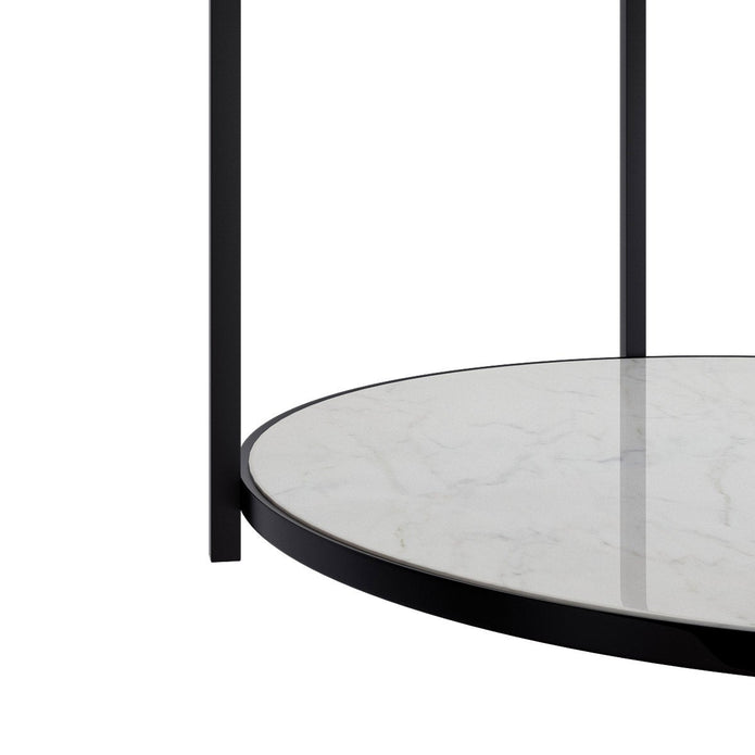 Appollo Florence 78.7 cm (31 in.) Round Table with Marble Top