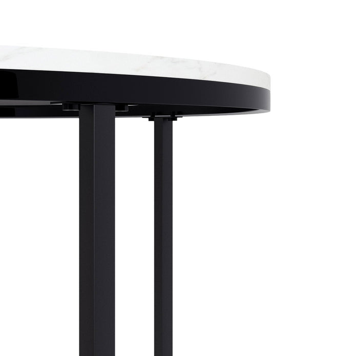 Appollo Florence 78.7 cm (31 in.) Round Table with Marble Top
