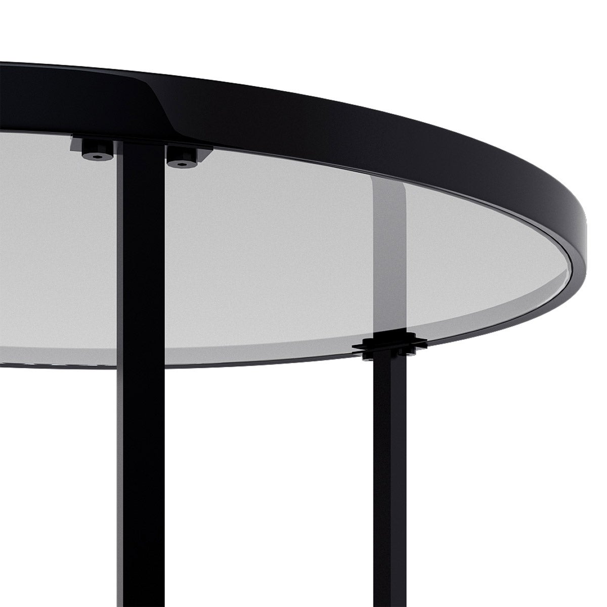 Appollo Lucienne Nested Round Coffee Tables with Tempered Glass Top