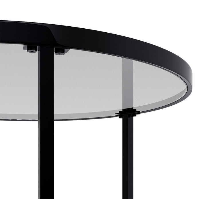 Appollo Lucienne Nested Round Coffee Tables with Tempered Glass Top