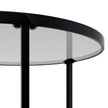 Appollo Lucienne Nested Round Coffee Tables with Tempered Glass Top