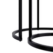 Appollo Lucienne Nested Round Coffee Tables with Tempered Glass Top