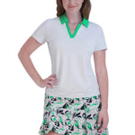 Stella Parker Women's Contrast Collar Polo