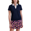 Stella Parker Women's Contrast Collar Polo