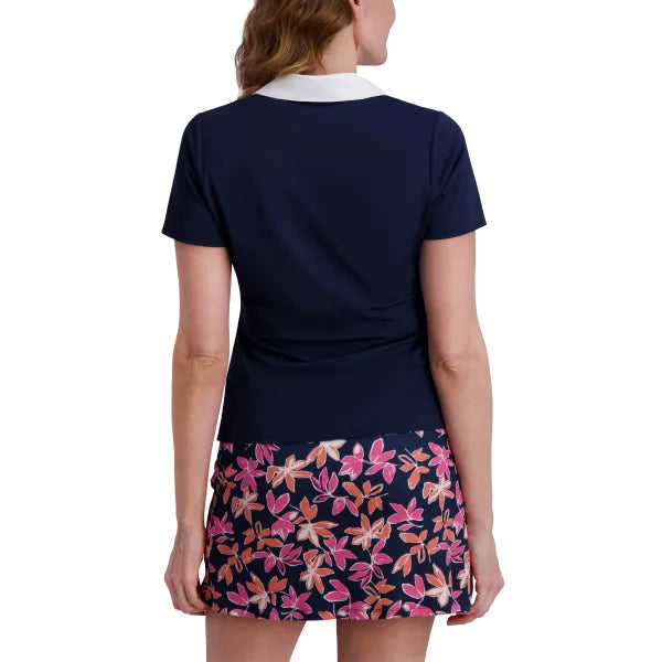 Stella Parker Women's Contrast Collar Polo