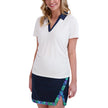 Stella Parker Women's Contrast Collar Polo