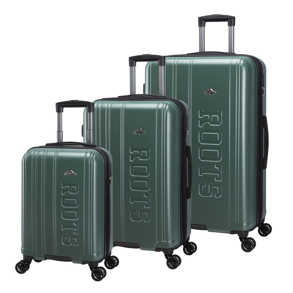 Roots Countryside 3-piece Hardside Luggage Set - Green