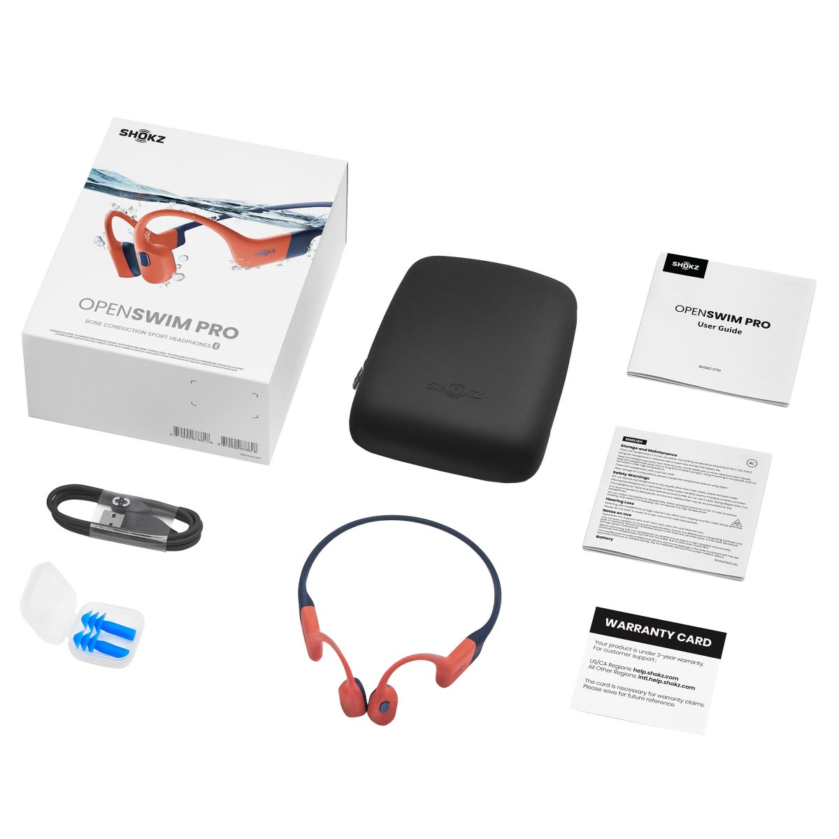 Shokz Openswim Pro Bone Conduction Waterproof Wireless Bluetooth Headphones