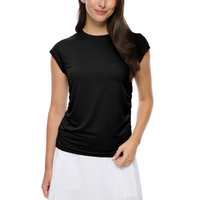 Lolë Women's Ruched Side Active T-Shirt - Black