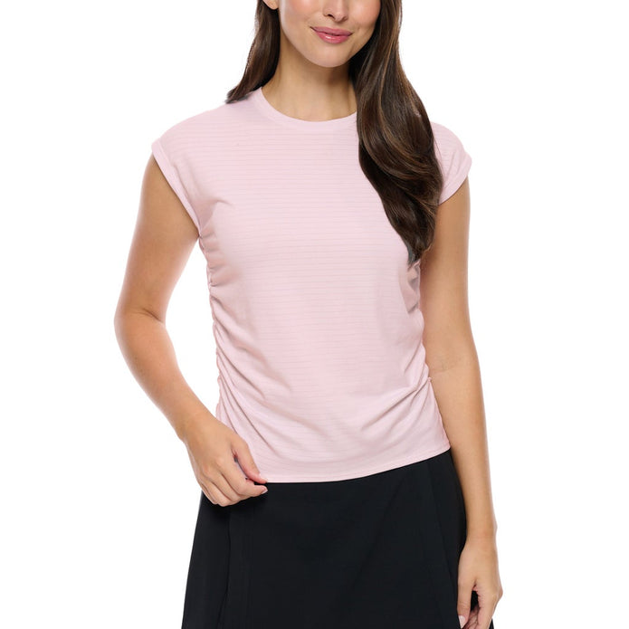 Lolë Women's Ruched Side Active T-Shirt - Pink