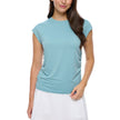 Lolë Women's Ruched Side Active T-Shirt - Teal