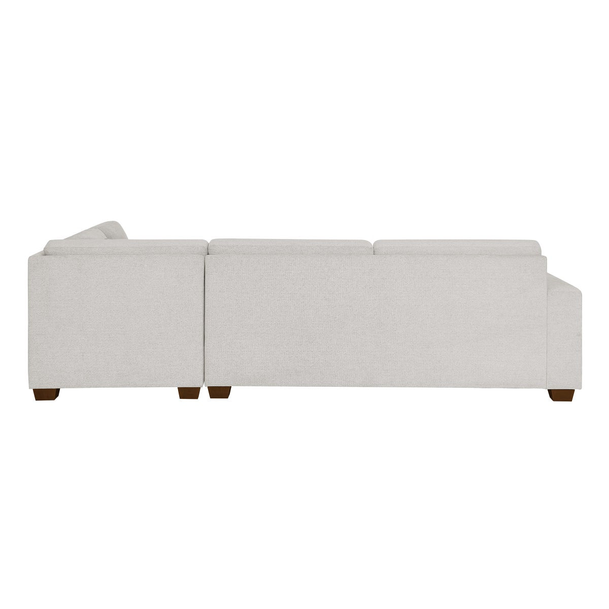 Thomasville Miles Right-hand Facing 3-piece Fabric Sectional with Storage Ottoman, Beige