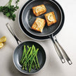 Tramontina Stainless Steel with Ceramic Non-stick Skillet Set, 3-piece