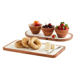 Safdie Enameled Wood Serving Set, 5-pieces