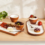 Safdie Enameled Wood Serving Set, 5-pieces