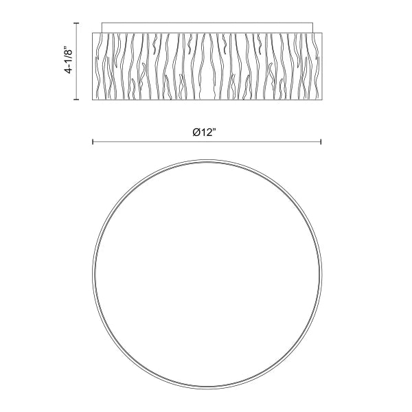 Light & Modern Elyna 12 in. Flush Mount Light