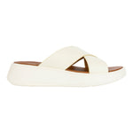 FitFlop Women's F-MODE Leather Flatform Cross Slides