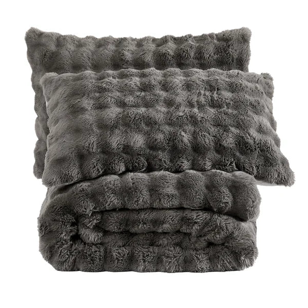 FRYE 3-piece Faux Fur Comforter Set