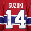 Frameworth Nick Suzuki Signed Montreal Canadiens Red Fanatics Premium