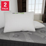 GhostBed Adjustable Shredded Memory Foam Pillow, 2-pack
