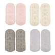 LAZYPANTS Women's Non-slip Cozy Socks, 4-pairs