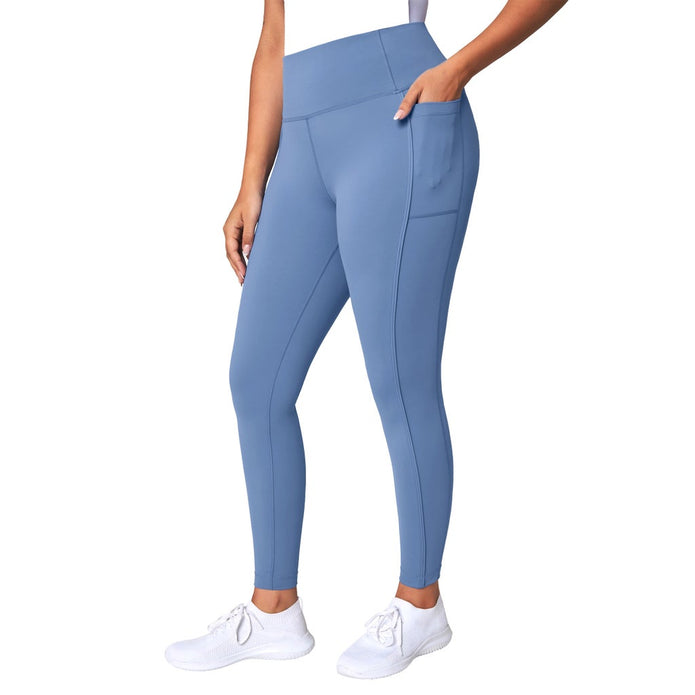 Mondetta Women's Ultra-Soft Legging with Piping Detail - Blue