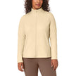 Mondetta Women's Ultra-Soft Full-Zip Yoga Jacket - Beige