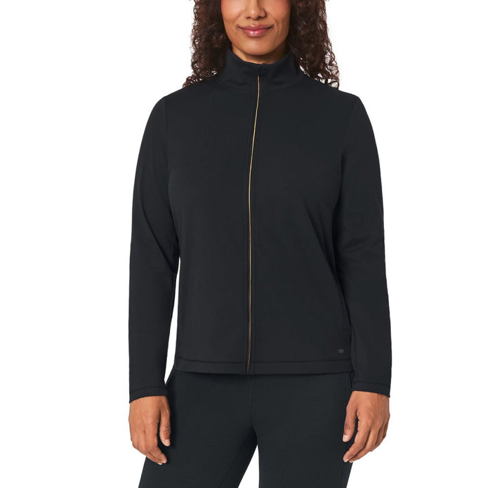 Mondetta Women's Ultra-Soft Full-Zip Yoga Jacket - Black