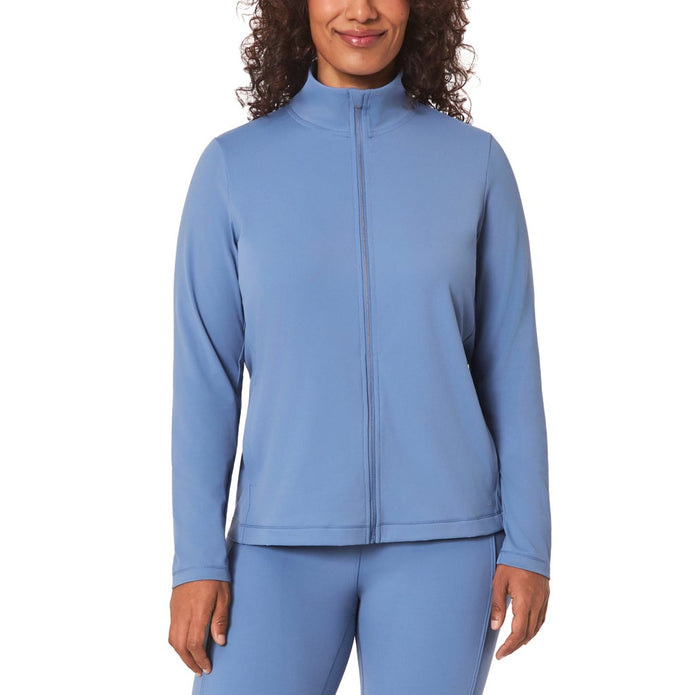 Mondetta Women's Ultra-Soft Full-Zip Yoga Jacket - Blue