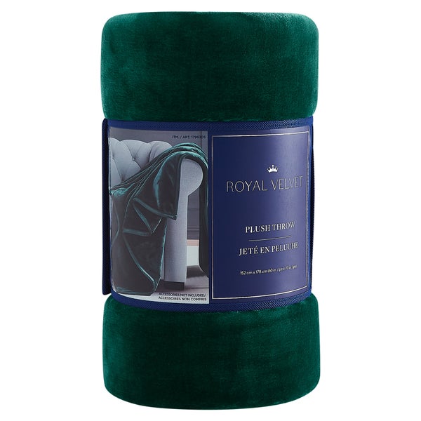 Royal Velvet Plush Throw
