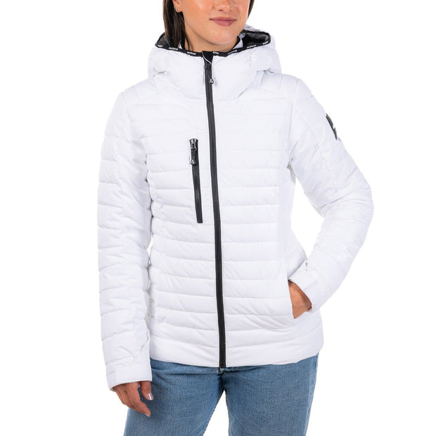 Avalanche Women's Lauren Quilted Ski Jacket - White