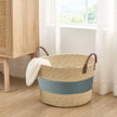 Baum Two-Tone Faux Wicker Basket