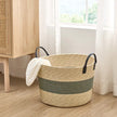 Baum Two-Tone Faux Wicker Basket
