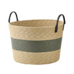 Baum Two-Tone Faux Wicker Basket