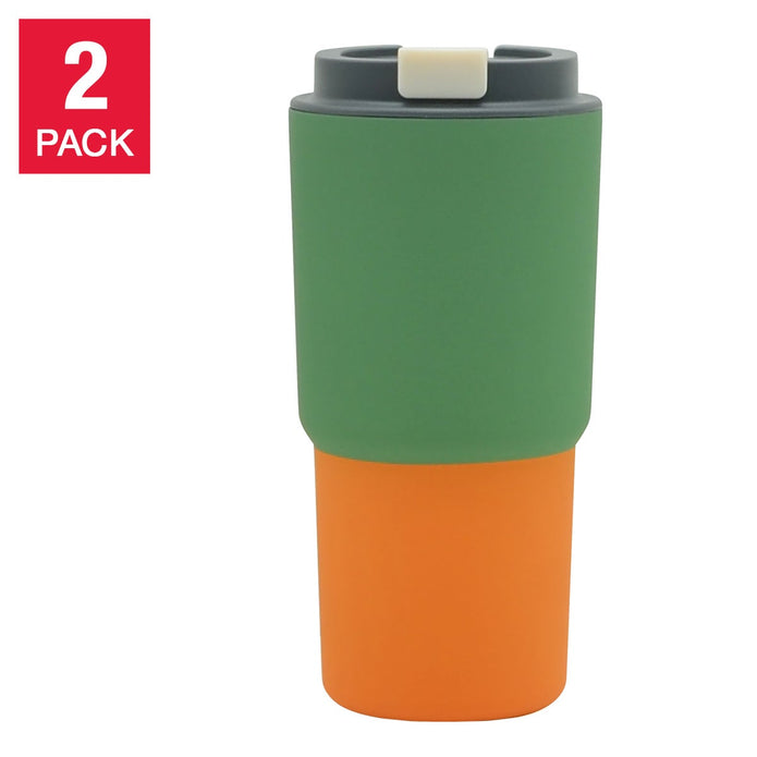 Asobu Pastel Stainless Steel 590 ml (20 oz) Mug, 2-pack