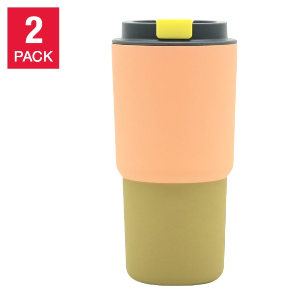 Asobu Pastel Stainless Steel 590 ml (20 oz) Mug, 2-pack