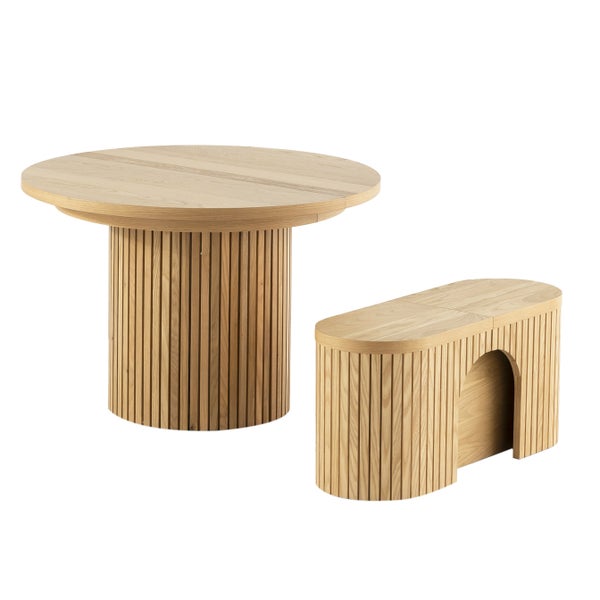 Round Transformer Table with Bench