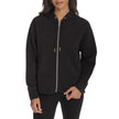 DKNY Jeans Women's Ottoman Rib Full Zip Hoodie - Black